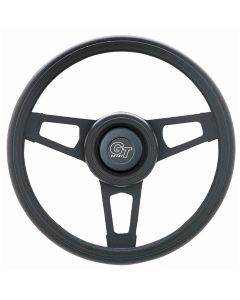 Grant ® - 13.75 Inch Black Cushion Challenger Steering Wheel with Matte Black 3-Spoke Design (870)
