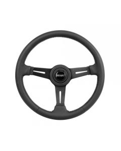 Grant ® - 13.75 Inch Black Leather Collectors Edition Steering Wheel with Black Aluminum 3-Spoke Design (1160)