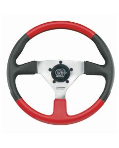 Grant ® - 13.75 Inch Black-Red Leather Grained Vinyl Formula 1 Steering Wheel (1087)