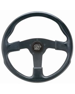 Grant ® - 13 Inch Black Cushion GT Rally Steering Wheel with Black Anodized 3-Spoke Design (761)