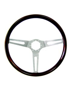 Grant ® - 14.5 Inch Real Mahogany Wood Rim Classic Series GM Steering Wheel with Stainless Steel 3-Spoke Design and 6 Bolt Pattern (929)