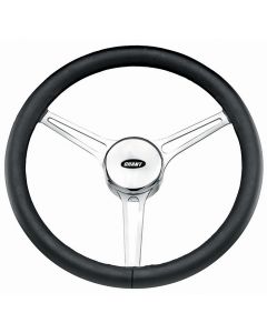 Grant ® - 14.75 Inch Black Leather Spirit 3 Heritage Collection Steering Wheel with Aluminum Polished 3-Spoke Design (15211)