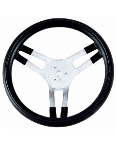 Grant ® - 15 Inch Black Cushion Foam Performance Series Aluminum Steering Wheel with Aluminum 3-Spoke Design (654)