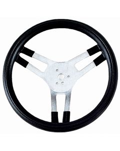 Grant ® - 15 Inch Black Hand Grip Performance Series Aluminum Steering Wheel with Finger Grips and Aluminum 3-Spoke Design (664)