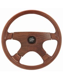 Grant ® - 15 Inch Mahogany Wood Grand Touring Steering Wheel with Finger Grips and 4-Spoke Design (1725)