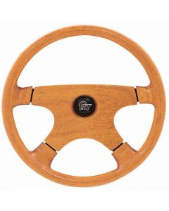 Grant ® - 15 Inch Oak Finish Hardwood Grand Touring Steering Wheel with Finger Grips and 4-Spoke Design (1715)