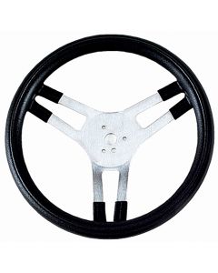 Grant ® - 16.5 Inch Black Cushion Performance Series Aluminum Steering Wheel with Finger Grips and Aluminum 3-Spoke Design (667)