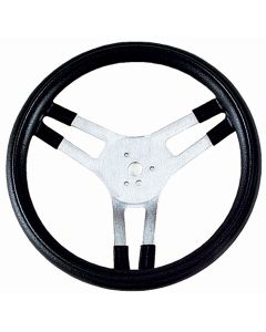Grant ® - 16.5 Inch Black Hand Grip Performance Series Aluminum Steering Wheel with Finger Grips and Aluminum 3-Spoke Design (666)