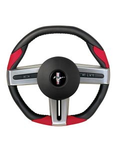 Grant Black-Red Rubber Revolution Style OEM Airbag Replacement Steering Wheel, Item Image