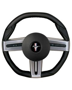 Grant Black Rubber Revolution Style OEM Airbag Replacement Steering Wheel, Item Image
