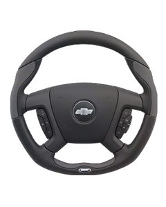 Grant Black Rubber Revolution Style OEM Airbag Replacement Steering Wheel, Item Image