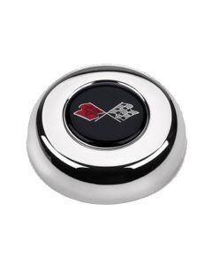 Grant ® - Corvette® Flags Chrome Aluminum GM Licensed Horn Button (5632)