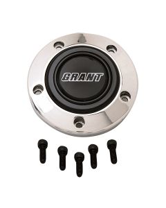 Grant ® - Grant Logo Billet Aluminum Trim Ring Signature Horn Button (5885)