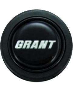 Grant ® - Silver Signature Black Plastic Signature Horn Button (5883)