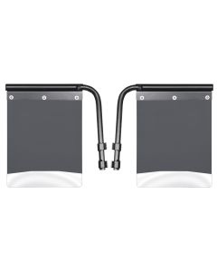Husky Liners ® - Black Removable Pivoting Mud Flaps 14" Wide (17005)