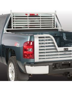 Husky Liners Silver Aluminum Contractors Rack Sunshade, In-Situation Image 1