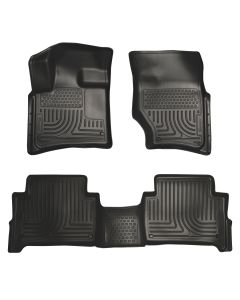 Husky Liners ® - WeatherBeater™ Black Custom Footwell Coverage Front and 2nd Seat Floor Liners (96421)