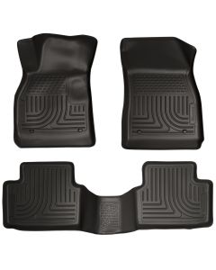 Husky Liners ® - WeatherBeater™ Black Custom Footwell Coverage Front and 2nd Seat Floor Liners (98191)