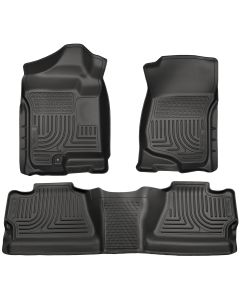 Husky Liners ® - WeatherBeater™ Black Custom Footwell Coverage Front and 2nd Seat Floor Liners (98201)