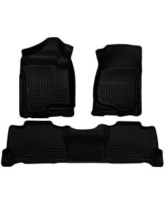 Husky Liners ® - WeatherBeater™ Black Custom Footwell Coverage Front and 2nd Seat Floor Liners (98251)