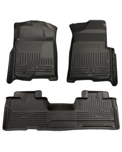 Husky Liners ® - WeatherBeater™ Black Custom Footwell Coverage Front and 2nd Seat Floor Liners (98341)