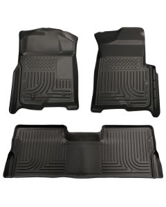 Husky Liners ® - WeatherBeater™ Black Custom Footwell Coverage Front and 2nd Seat Floor Liners (98391)