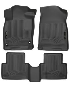 Husky Liners ® - WeatherBeater™ Black Custom Footwell Coverage Front and 2nd Seat Floor Liners (98461)