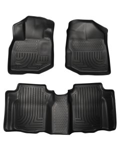 Husky Liners ® - WeatherBeater™ Black Custom Footwell Coverage Front and 2nd Seat Floor Liners (98491)