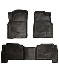 Husky Liners ® - WeatherBeater™ Black Custom Footwell Coverage Front and 2nd Seat Floor Liners (98611)
