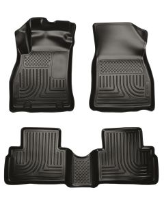 Husky Liners ® - WeatherBeater™ Black Custom Footwell Coverage Front and 2nd Seat Floor Liners (98621)