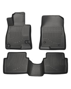 Husky Liners ® - WeatherBeater™ Black Custom Footwell Coverage Front and 2nd Seat Floor Liners (98651)