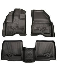 Husky Liners ® - WeatherBeater™ Black Custom Footwell Coverage Front and 2nd Seat Floor Liners (98701)
