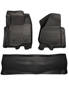 Husky Liners ® - WeatherBeater™ Black Custom Footwell Coverage Front and 2nd Seat Floor Liners (98711)