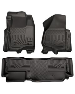 Husky Liners ® - WeatherBeater™ Black Custom Footwell Coverage Front and 2nd Seat Floor Liners (98721)