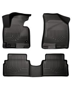 Husky Liners ® - WeatherBeater™ Black Custom Footwell Coverage Front and 2nd Seat Floor Liners (98881)