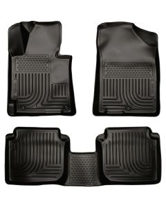 Husky Liners ® - WeatherBeater™ Black Custom Footwell Coverage Front and 2nd Seat Floor Liners (98891)