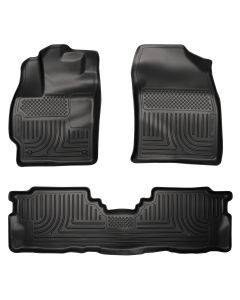 Husky Liners ® - WeatherBeater™ Black Custom Footwell Coverage Front and 2nd Seat Floor Liners (98911)