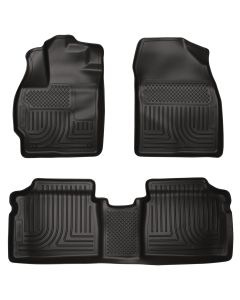 Husky Liners ® - WeatherBeater™ Black Custom Footwell Coverage Front and 2nd Seat Floor Liners (98921)