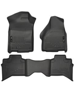 Husky Liners ® - WeatherBeater™ Black Custom Footwell Coverage Front and 2nd Seat Floor Liners (99011)