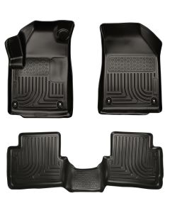 Husky Liners ® - WeatherBeater™ Black Custom Footwell Coverage Front and 2nd Seat Floor Liners (99021)