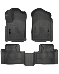 Husky Liners ® - WeatherBeater™ Black Custom Footwell Coverage Front and 2nd Seat Floor Liners (99051)