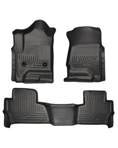 Husky Liners ® - WeatherBeater™ Black Custom Footwell Coverage Front and 2nd Seat Floor Liners (99201)