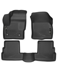 Husky Liners ® - WeatherBeater™ Black Custom Footwell Coverage Front and 2nd Seat Floor Liners (99301)