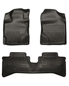 Husky Liners ® - WeatherBeater™ Black Custom Footwell Coverage Front and 2nd Seat Floor Liners (99501)