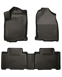 Husky Liners ® - WeatherBeater™ Black Custom Footwell Coverage Front and 2nd Seat Floor Liners (99521)