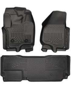 Husky Liners ® - WeatherBeater™ Black Custom Footwell Coverage Front and 2nd Seat Floor Liners (99721)