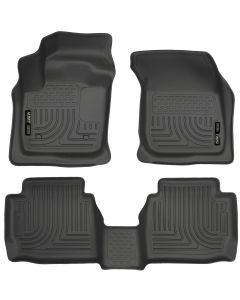 Husky Liners ® - WeatherBeater™ Black Custom Footwell Coverage Front and 2nd Seat Floor Liners (99751)