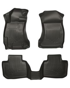 Husky Liners ® - WeatherBeater™ Black Custom Footwell Coverage Front and 2nd Seat Floor Liners (99801)