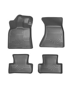 Husky Liners ® - WeatherBeater™ Grey Custom Footwell Coverage Front and 2nd Seat Floor Liners (96412)