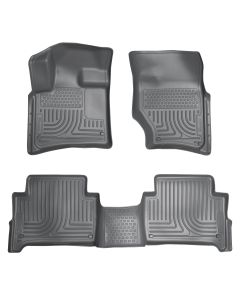 Husky Liners ® - WeatherBeater™ Grey Custom Footwell Coverage Front and 2nd Seat Floor Liners (96422)